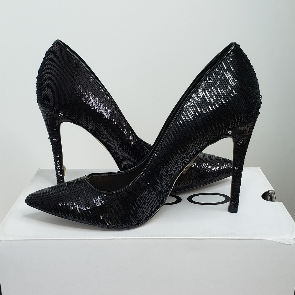 Aldo Stessy Sequin Pumps Black (US 8)